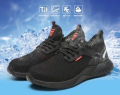 Mens Safety Shoes Steel Toe Work Midsole Boot Breathable Hiking Sneakers Size