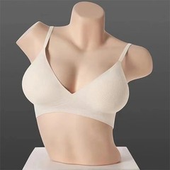 Sujetador Push Up sin aros mujer Bralette sin costuras Deep V Lencería Sexy