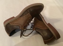 Tommy Hilfiger Shoes /Michael Saddle Dark Brown Oxfords Dress Shoe/Boys Sz 1