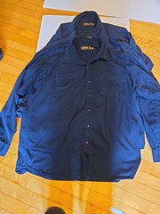 Jesse James Industrial Workwear Shirts Lot Of 3 Mens Xl Dark Navy Blue