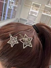 Novelty 2026 Holiday Hair Clips 2pieces Logo Silver Gold Unopened
