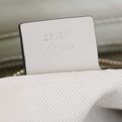GUCCI GG Guccissima Mayfair Bow Shoulder Hand Bag Leather Italy White 62CA786