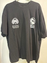 Darc Sports Mortal Kombat Wolves Club Men’s XL Black Cotton Crew Neck T-Shirt