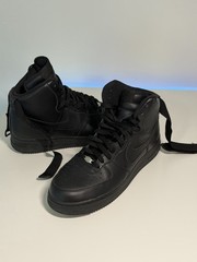Nike Air Force 1 ’07 High Top Triple Black Men’s Athletic Sneakers 315121-032