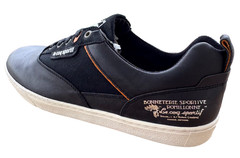 Le Coq Sportif Monceau Men’s Black Leather Sneakers Shoes US-9 Trainers EU-42
