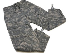 USGI ARMY ISSUE ACU DIGITAL COMBAT UNIFORM PANTS 50/50 COTTON/NYLON BOTTOMS USED