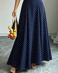French Romantic Floral Patchwork Maxi Dress