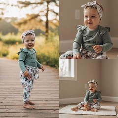 I Got It From My Mama Floral Baby Outfit 0–3M | 3-Piece Set
