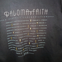 Paloma Faith Womens Top Black Size L UK 16 18 Tour 2015 A Perfect Contradiction
