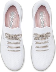 Skechers Women’s Summits – Crystal Dream Hands Free Slip-ins – WHITE – 8.5