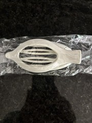 White Flat Hair Claw Clips 2 Pieces 4.7 Inch