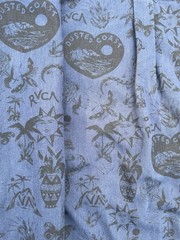RVCA Men’s Large Dress Jacket Coat Button Up Long Sleeve Navy Blue