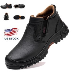 Mens Waterproof Work Boots Steel Toe Safety Shoes Indestructible Non Slip Boots