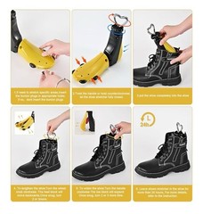 2pcs Yellow Shoe Stretcher Adjustable Width Length Wm’s 11-14, men’s 10-14