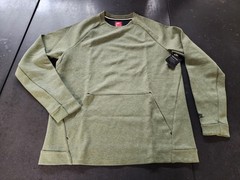 Nike NSW Tech Fleece Men’s Crewneck Sweatshirt – Olive Palm Green – Size Large