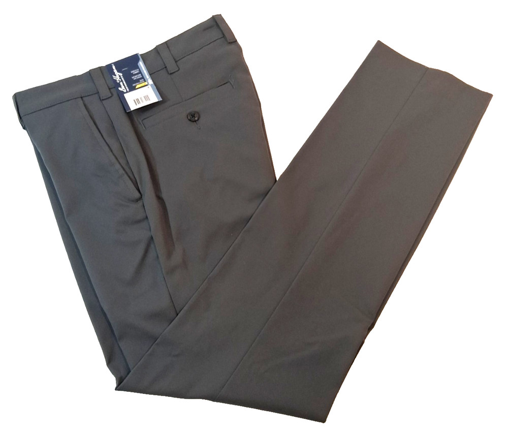 Ben Hogan Mens Performance Pants Stretch Fabric Size 36×32 Grey Asphalt Gray New