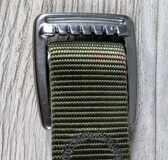 Patagonia 40 in Olive Tech Web Belt Lightweight Adventure Belt Hiking Outdoor