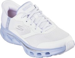 Skechers Women’s Go Walk Glide Step 2.0 Belah Hands Free – White/Lavender – 12 B