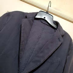 Suitsupply Blazer Mens 38R Blue Silk Cotton Herringbone Sport Coat Working Cuffs
