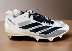 New ELITE adidas Adizero Electric Men’s Size 11 Football Cleats White Navy Blue