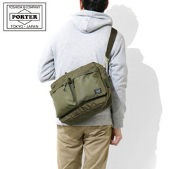 Yoshida Porter FORCE Shoulder bag 855-07415 Olive Green Tracking From JP z85