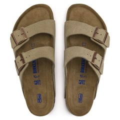 Birkenstock Arizona Soft Footbed Suede Leather Taupe Sandals – NEW