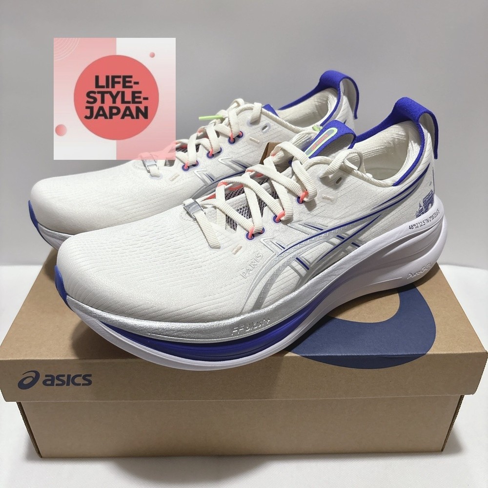ASICS GEL-NIMBUS 28 1013A208 100 Cream Pure Silver Unisex Men Running Shoes
