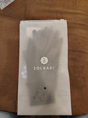 Solbari Women’s Black Wrist-Length Fabric Gloves, One Size, Solid Classic Casual