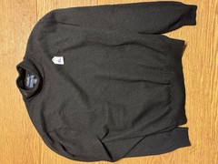 Club Room Men’s Merino Black Mock Neck Pullover Sweater Long Sleeve XL