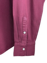 Levi’s Women’s Ultimate Western Cowgirl Pearl Snap Shirt Windsor Wine Size XS