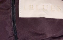 IBlues Italy Burgundy Satin Off Shoulder Crop Top Sz IT 42 UK 10