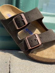 Birkenstock Arizona Suede Leather Mocha Sandals Unisex Shoes New w/ Box