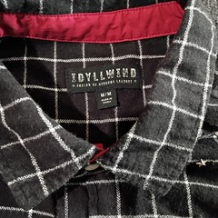 Idyllwind Womens Black White Plaid Studded Western Snap Shirt Medium