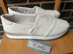 Toms Women Resident Plus Natural Two Tone Slub Size 7.5