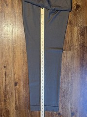 New Lauren Ralph Lauren Mens 36×32 Brown Dress Pants Pleated Cuffed Poly/Rayon