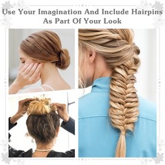 Mini Bobby Pins, 50PCS 1.37 Inch Small Curved Hair Pins Metal Wavy Hairpins H…