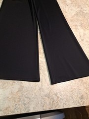 Good American Scuba Wide Leg Pants Black Sz 2 EUC Returns Accepted