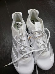 adidas Adizero Electric IE6286 Football Cleats White silver sz 7 New 🔥 Awesome