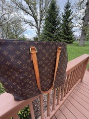 LOUIS VUITTON Cabas Alto Monogram XLarge Shoulder Tote Bag Brown Initials