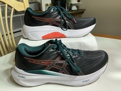 ASICS Gel Alto Men’s Running Shoes Size 9 Black Teal Orange Pre-Owned Sample