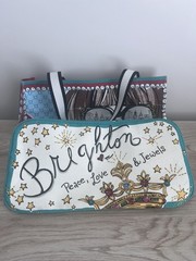 Brighton Sparkle and Shine Canvas Tote NWT Large Beach or Shopping Bag by Clancy