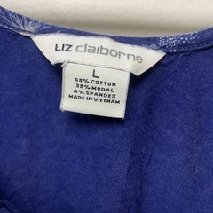 Liz Claiborne Womens Large L Tank Top Sleeveless Shirt