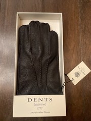DENTS Lined Butter Soft Sheep Leather Luxury Driving Gloves XL NWT Black