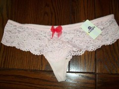 NWT b.tempt’d WACOAL CIAO BELLA LACE CHEEKY TANGA THONG PANTIES 945144 685 PNK S