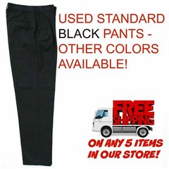 Used Uniform Work Pants Cintas Redkap Unifirst G&K Dickies and others BLACK