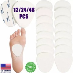 12/24/48Pcs Metatarsal Pads for Women Men 1/4″ Thick Felt Ball of Foot Cushion