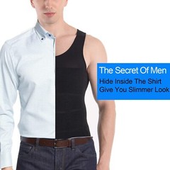 Men’s Compression Shirts Shapewear Vest Body Shaper Abs Abdomen Slim Tank Top