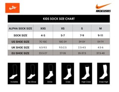 Nike Dri-fit Crew socks 3-Pack Youth Boy’s XXS XS