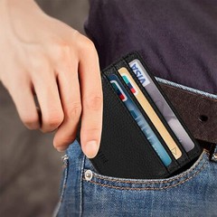 Slim Minimalist Front Pocket Wallet RFID Blocking Card Holder for Men Women