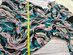 Adelyn Rae Jungle Printed Flutter Sleeve V-Neck Chiffon Mini Dress Muti Size L